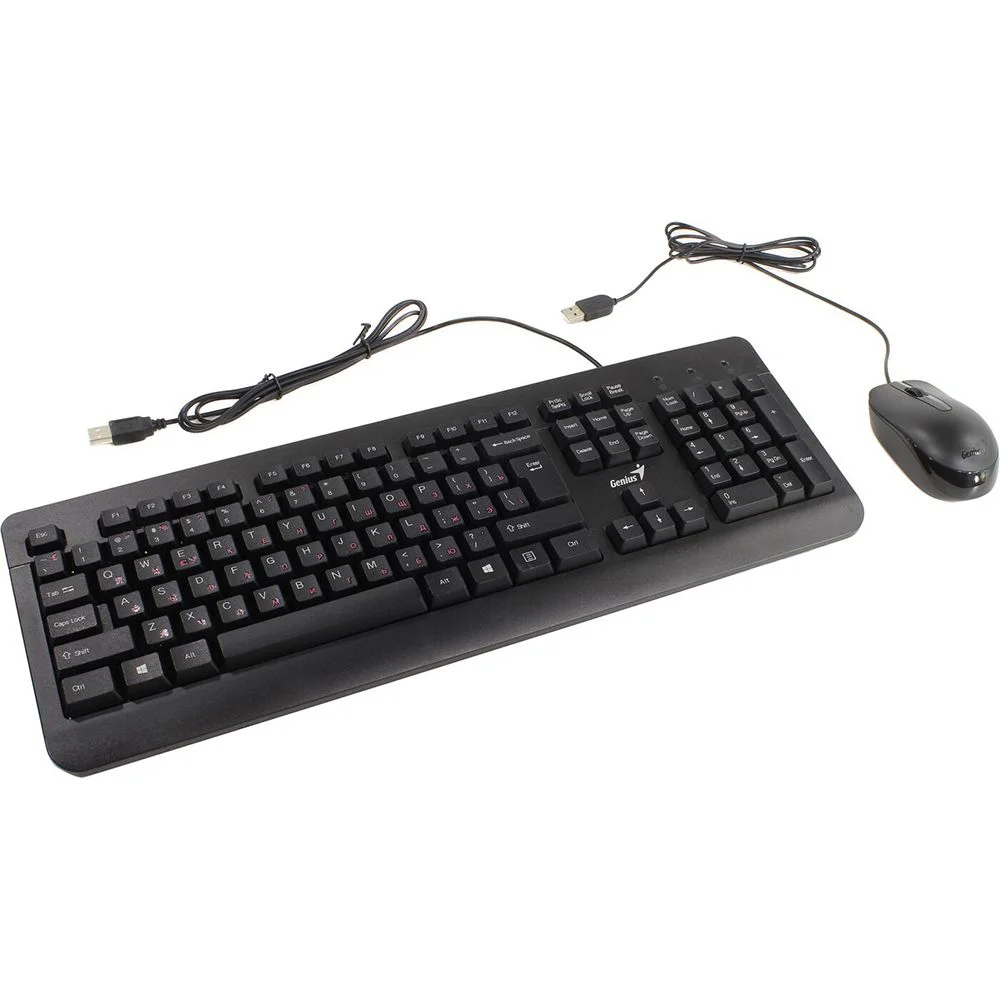 Комплект клавиатура+мышь Genius Scorpion KM-GX6 проводной, USB, 3200 DPI, черный