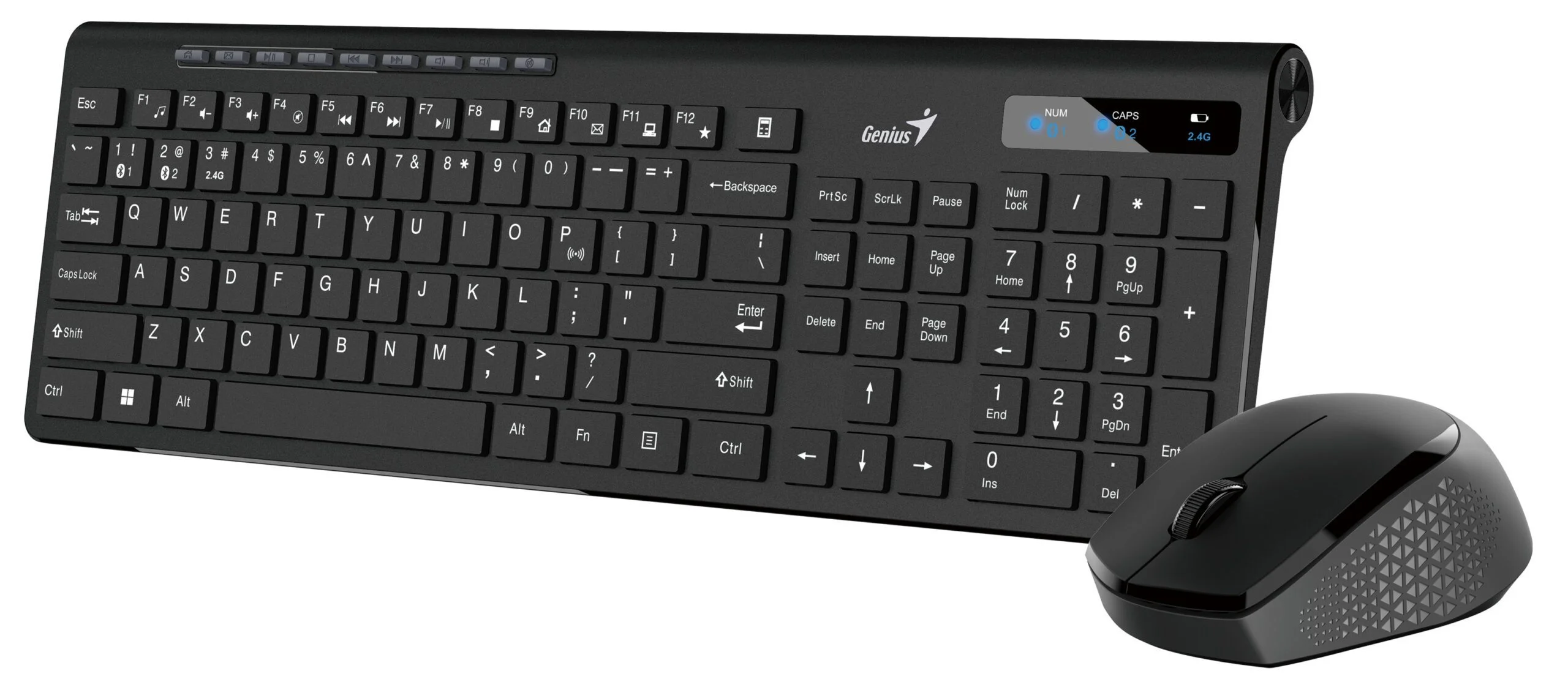 Комплект клавиатура+мышь Genius SlimStar 8250 беспроводной, USB, 1200 DPI, чёрный