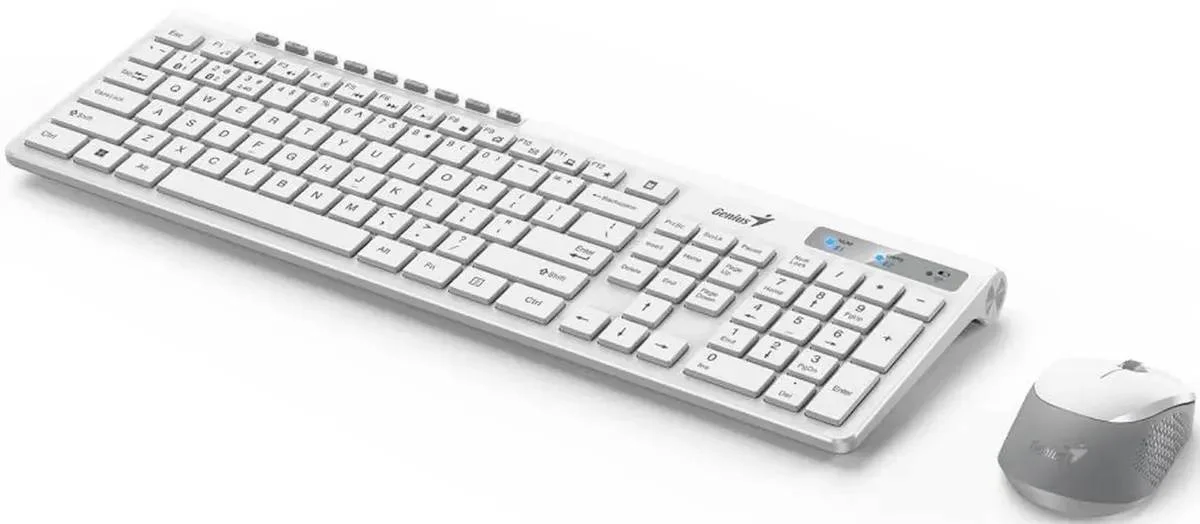 Комплект клавиатура+мышь Genius SlimStar 8250 беспроводной, USB, 1200 DPI, чёрный