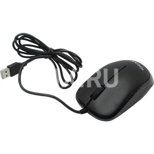 Комплект клавиатура+мышь Gigabyte GK-KM6300 проводной, USB, 1000 DPI, чёрный