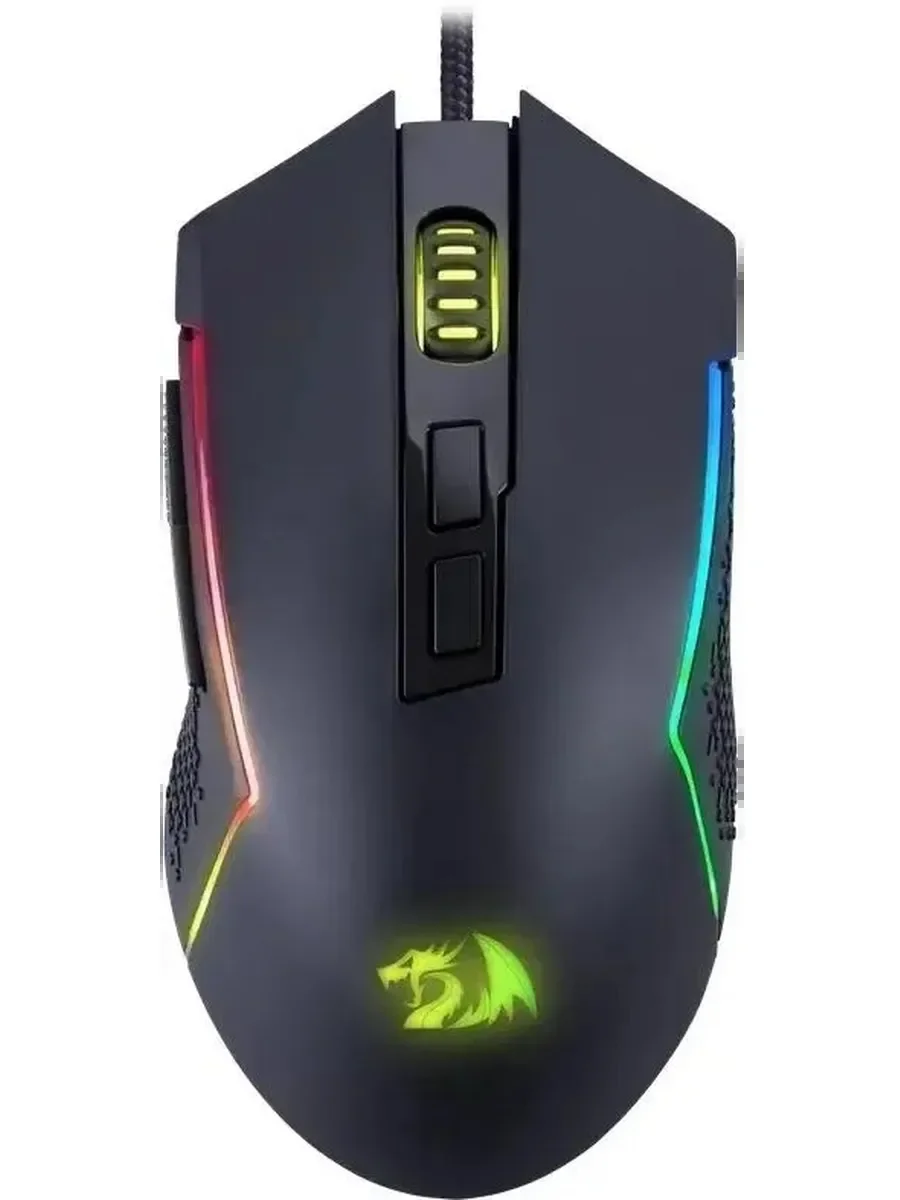 Мышь проводная Redragon Trident Lite черный, 8000 dpi, USB, кнопки - 7