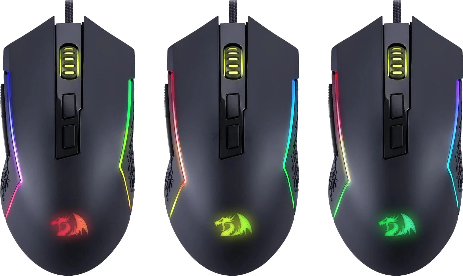 Мышь проводная Redragon Trident Lite черный, 8000 dpi, USB, кнопки - 7