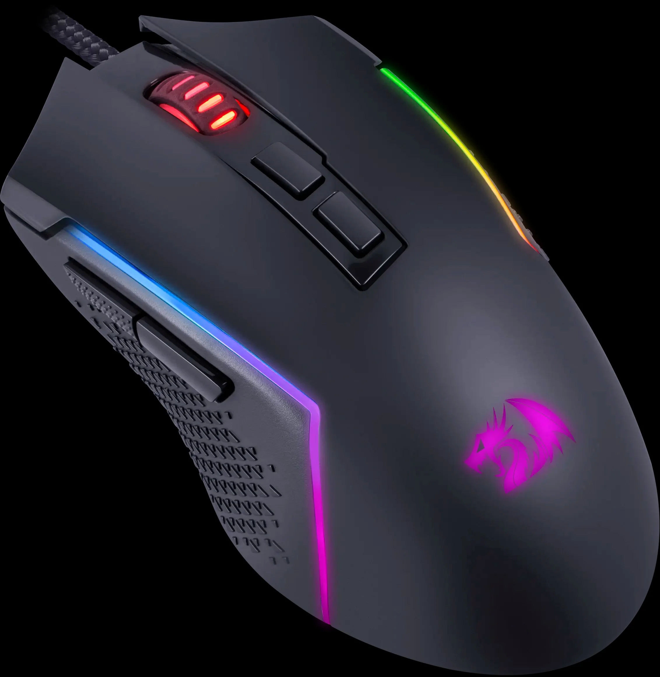 Мышь проводная Redragon Trident Lite черный, 8000 dpi, USB, кнопки - 7