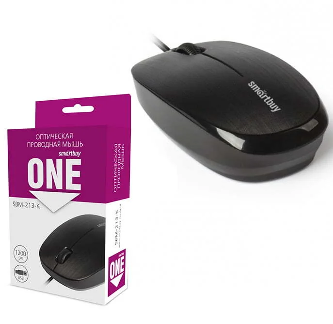 Мышь проводная Smartbuy (SBM-213-K) ONE 213-K черная