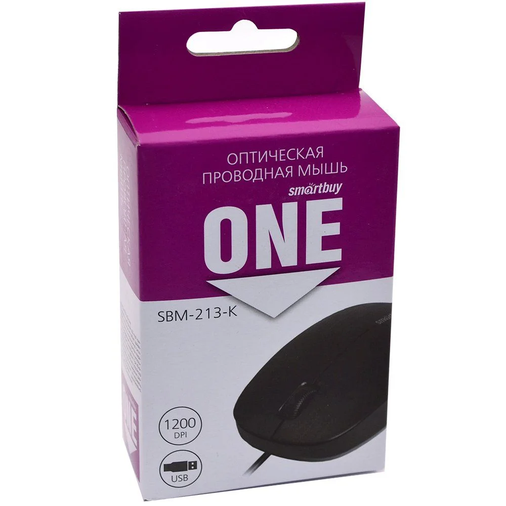 Мышь проводная Smartbuy (SBM-213-K) ONE 213-K черная