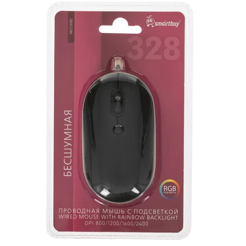 Мышь проводная SMARTBUY (SBM328K) 328 черный