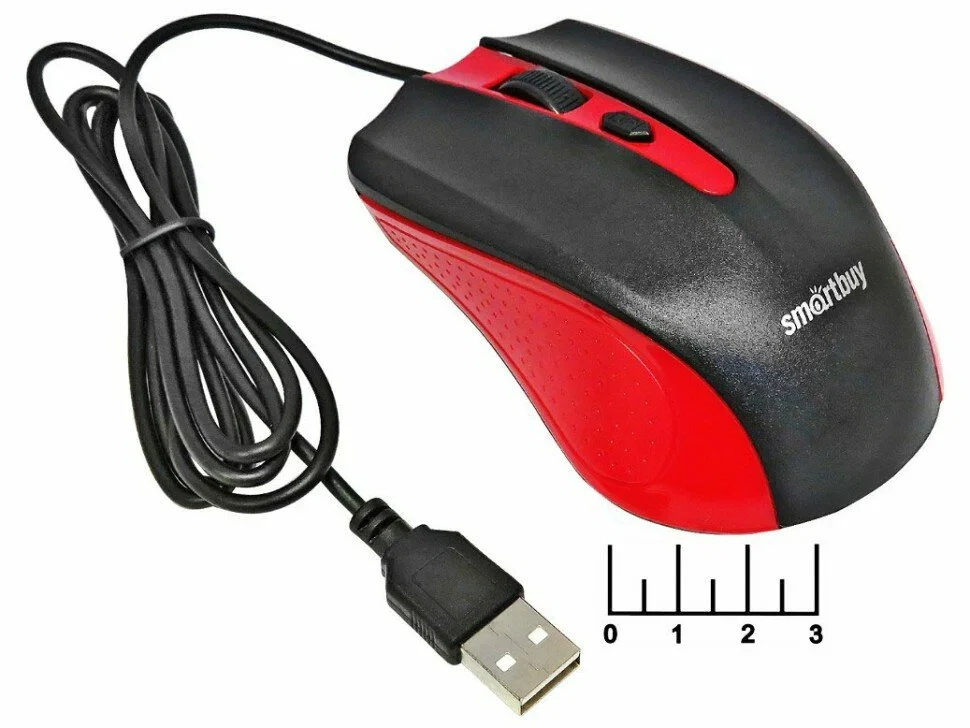 Мышь проводная Smartbuy ONE 352 красно-черная SBM-352-RK