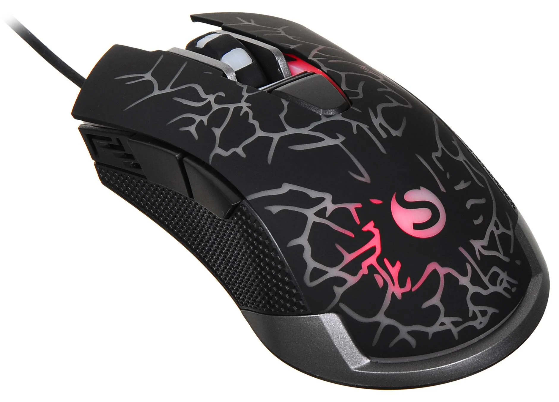 Мышь проводная SunWind SW-M705G черный, 3600 dpi, USB, кнопки - 6