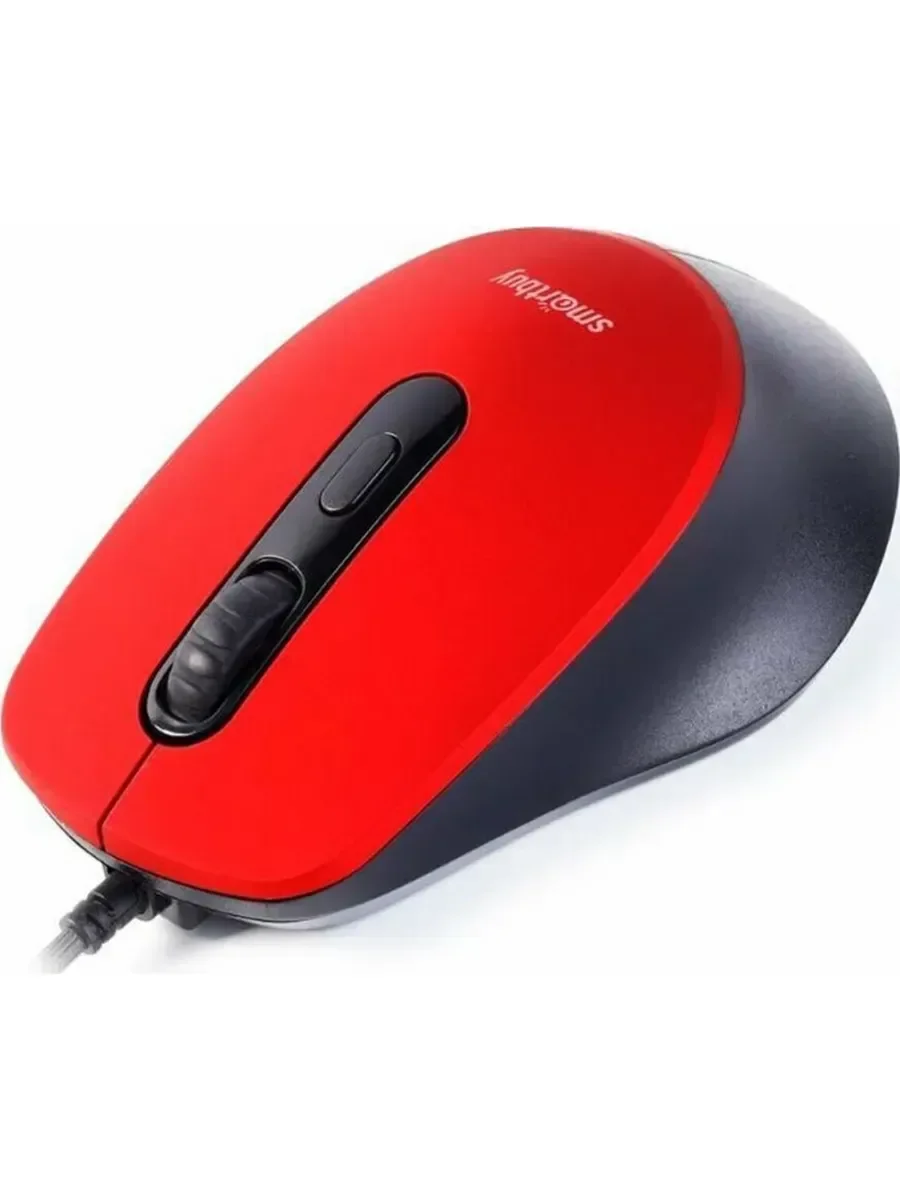 Мышь проводная беззвучная Smartbuy ONE 265-R красная, 40 SBM-265-R
