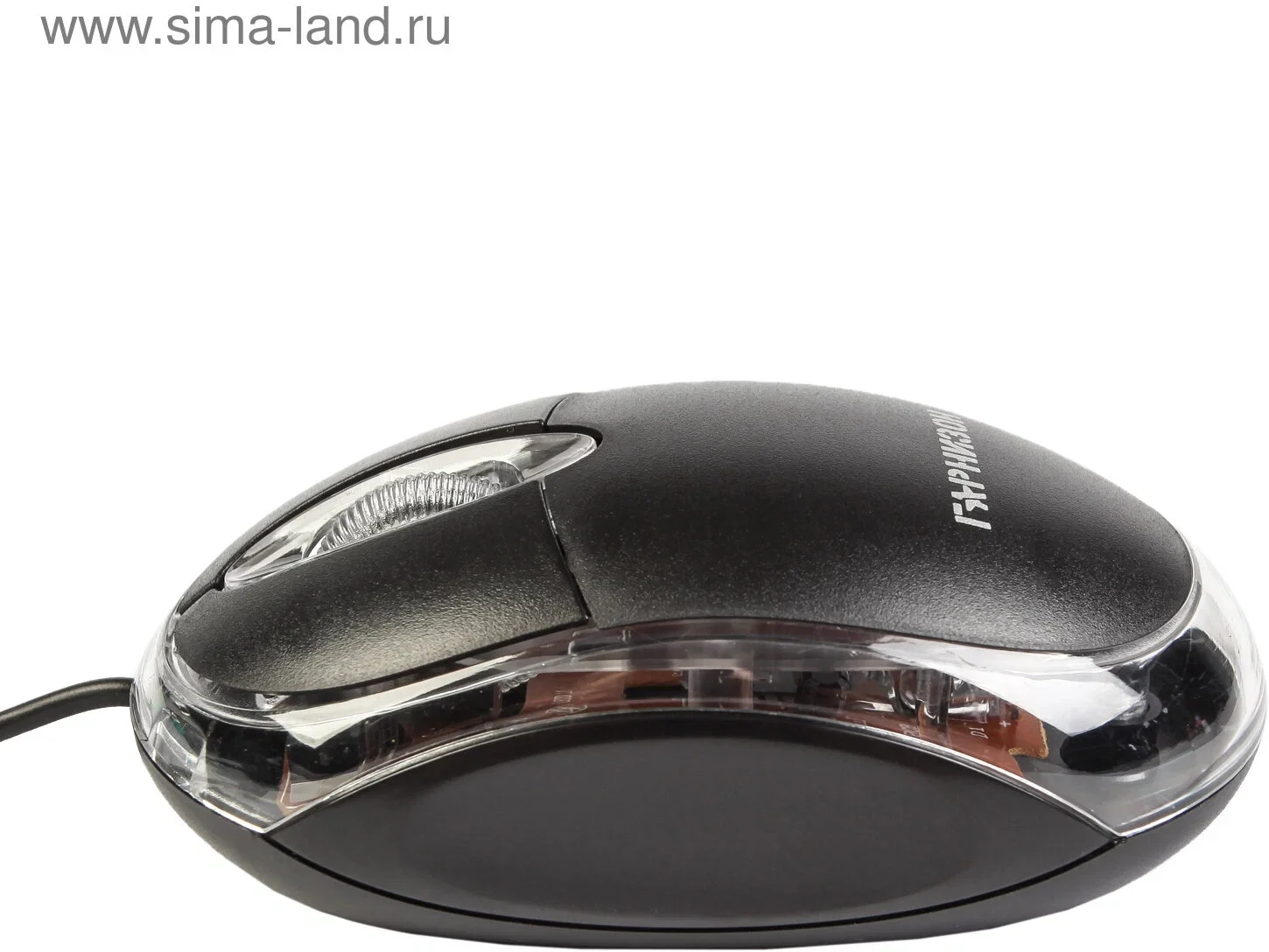 Мышь проводная Гарнизон GM-100 черный, 1000 dpi, USB, кнопки - 3