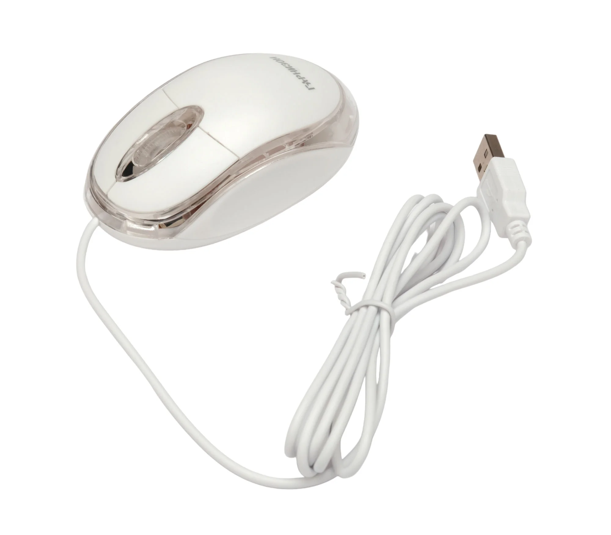 Мышь проводная Гарнизон GM-100W белый, 1000 dpi, USB, кнопки - 3