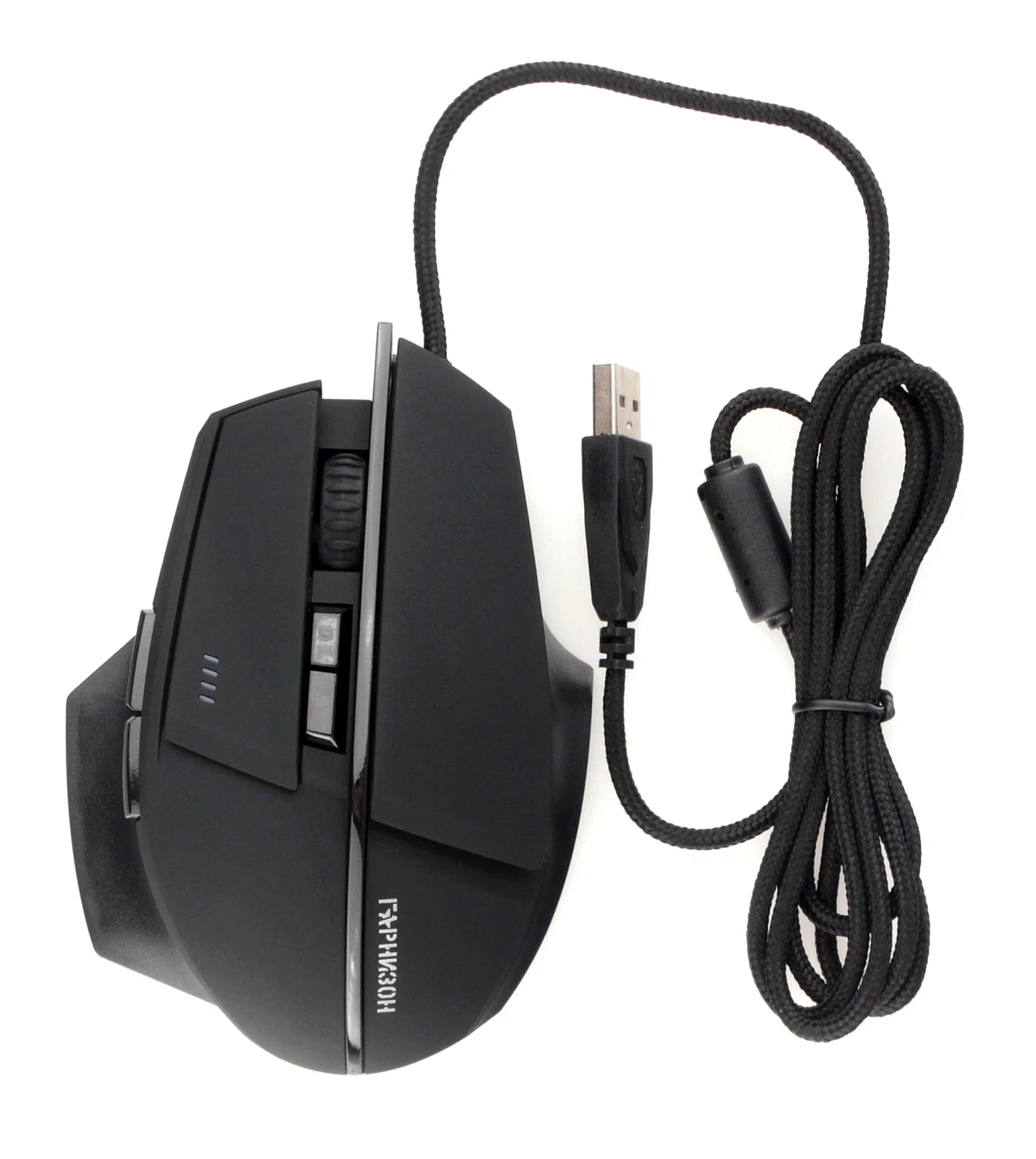 Мышь проводная Гарнизон GM-740G черный, 3200 dpi, USB, кнопки - 7