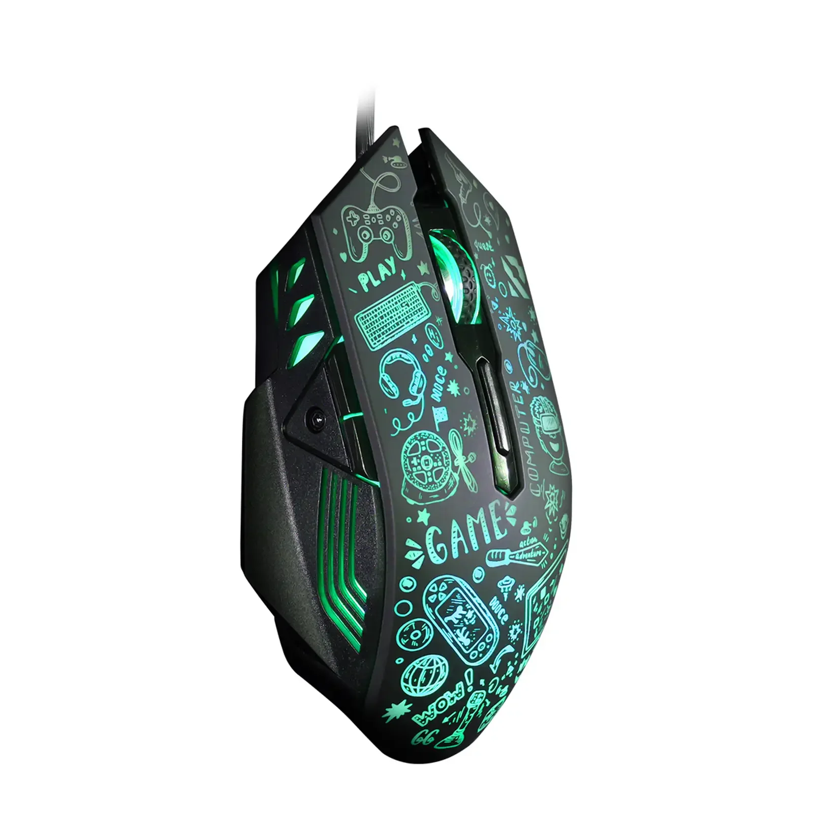 Мышь проводная игровая Smartbuy (SBM-745G-K) RUSH X15 серный