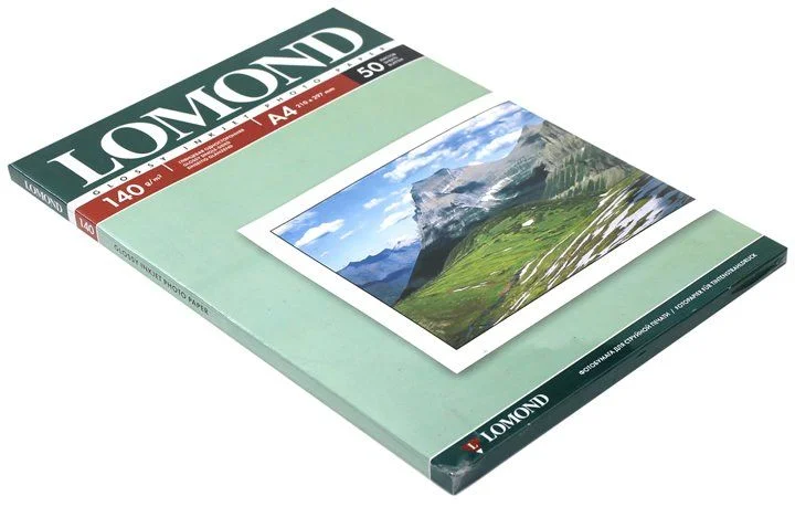 Фотобумага LOMOND 140 г/м2 А4 двухсторонняя глянцевая / глянцевая 50 л.