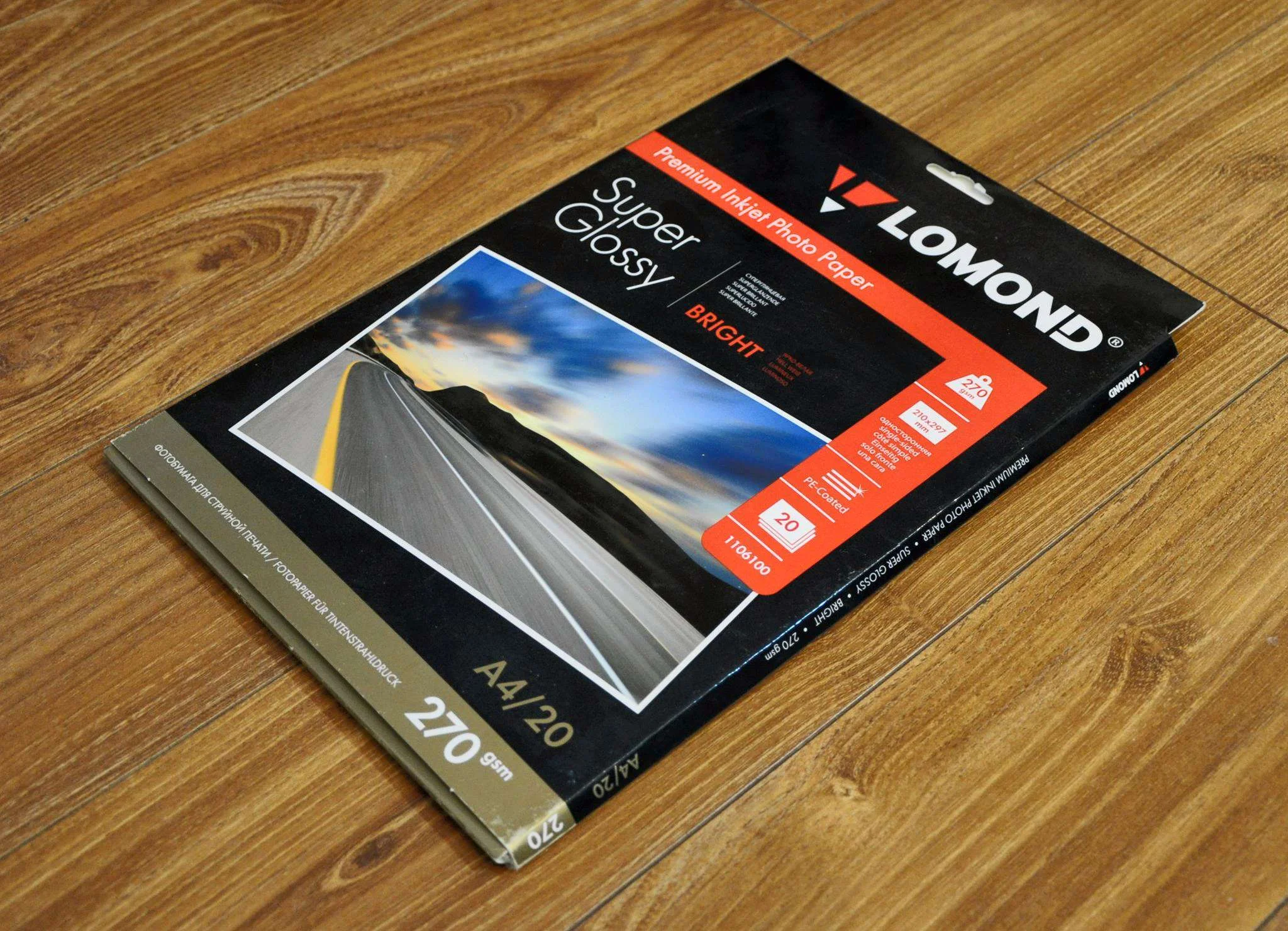 Фотобумага LOMOND Высококачественная Супер Глянцевая, 170г/м2,A4 (21X29,7)/20л.