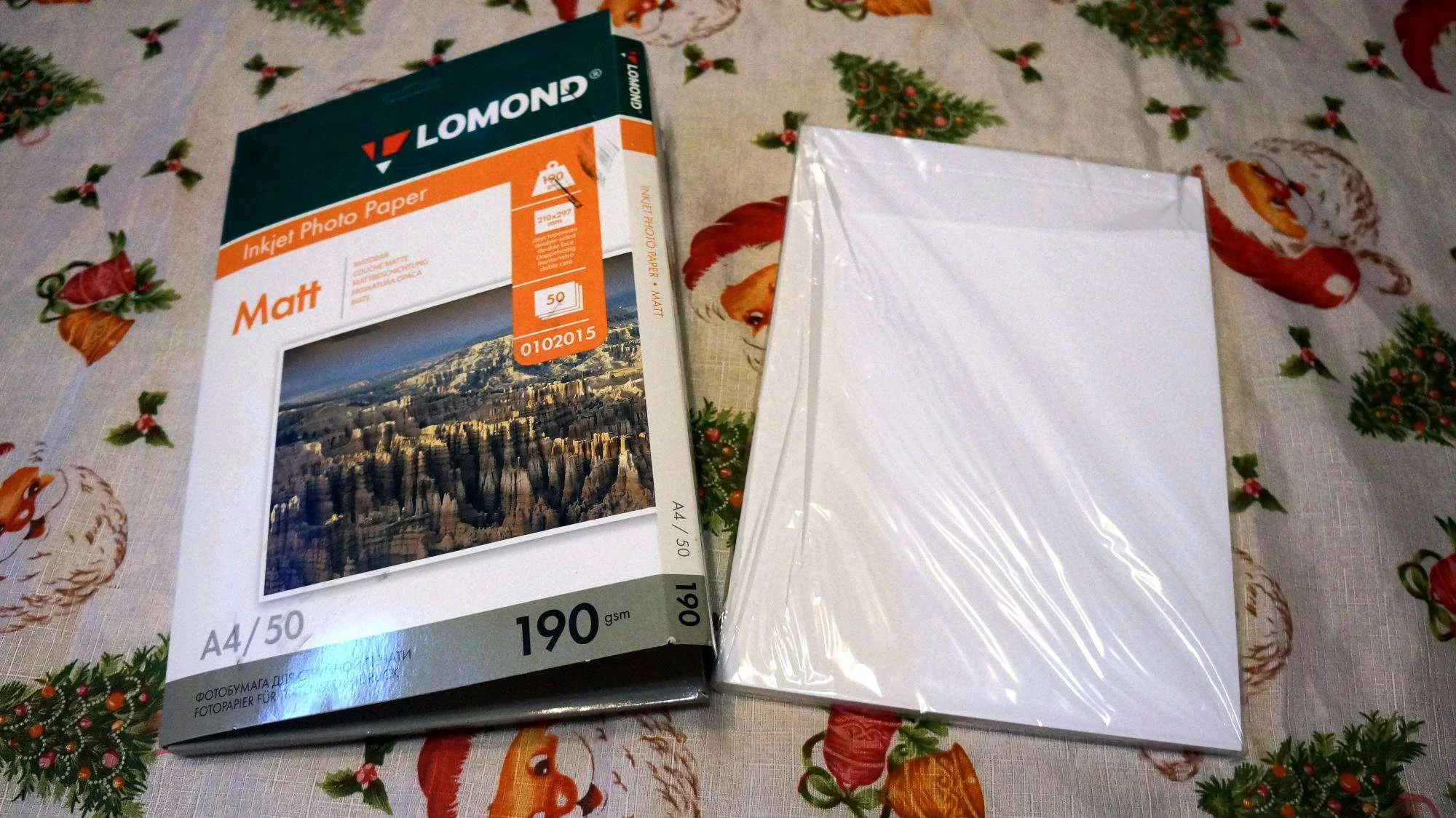 Фотобумага LOMOND Двусторонняя Матовая/Матовая A4/190/50л.