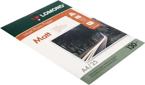 Фотобумага LOMOND Двусторонняя Матовая/Матовая A4/130/25л.