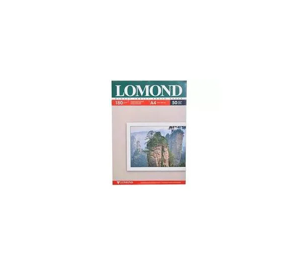 Фотобумага LOMOND Двухсторонняя Глянцевая/Глянцевая, 180г/м2, A4 (21X29,7см)/50л. для струйной печати.