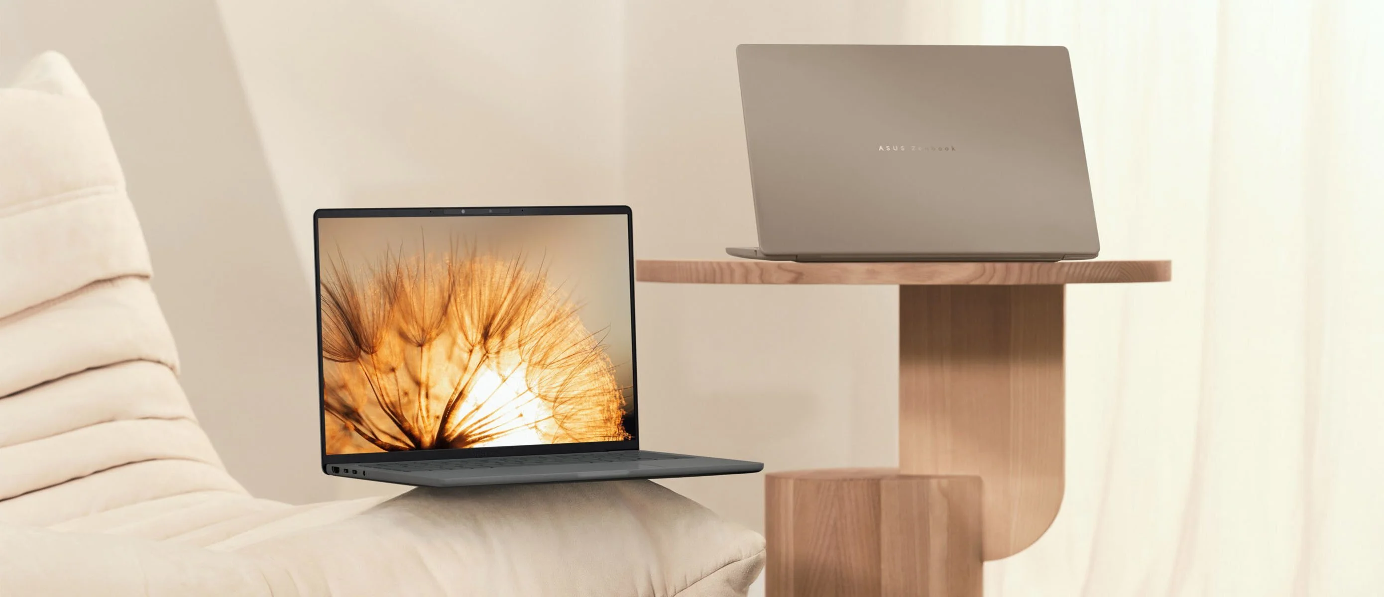 Ноутбук Asus Zenbook 14 UX3407NA-QD100W Snapdragon X2 Elite 32Gb SSD1Tb Qualcomm Adreno 14" OLED WUXGA (1920x1200) Windows 11 Home beige WiFi BT Cam B