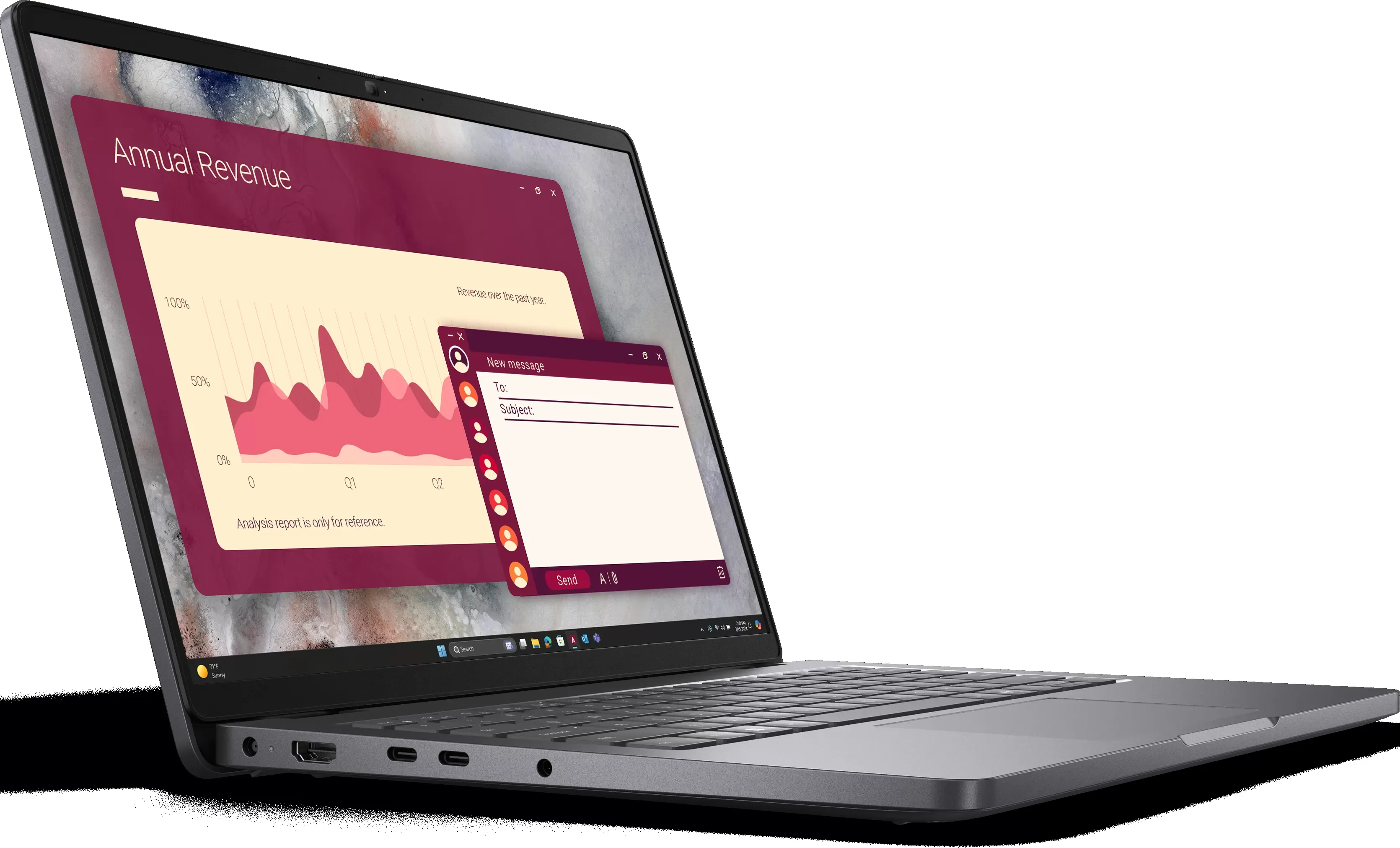 Ноутбук Dell Pro 14 Core Ultra 7 265U 32Gb SSD1Tb Intel Graphics 14" IPS FHD+ (1920x1200) Linux grey WiFi BT Cam (PRO14-7315)