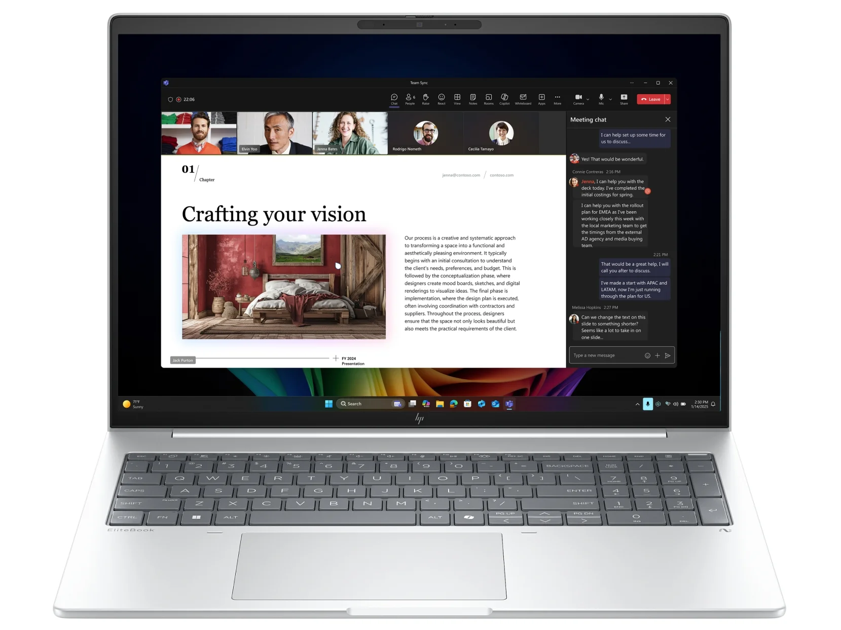 Ноутбук HP EliteBook 8 G1i Core Ultra 7 268V 32Gb SSD512Gb Intel Graphics 14" IPS Touch WUXGA (1920x1200) Windows 11 Home silver WiFi BT Cam (C6SA9UC)