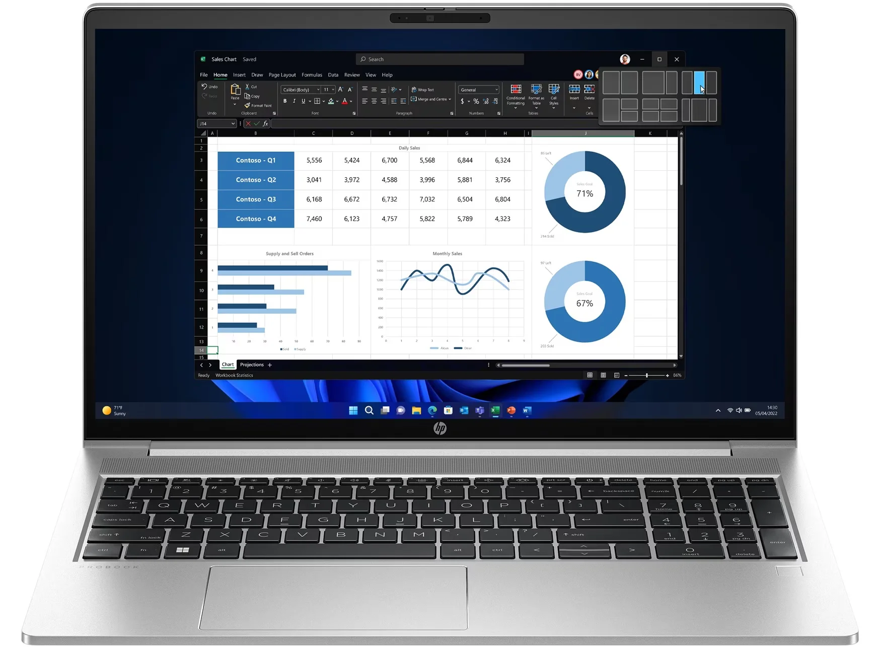 Ноутбук HP ProBook 4 G1i Ultra 5 225U 16Gb SSD256Gb Intel Iris Xe graphics 16" WUXGA (1920x1200) Windows 11 Pro silver WiFi BT Cam (BB3Q4UT)