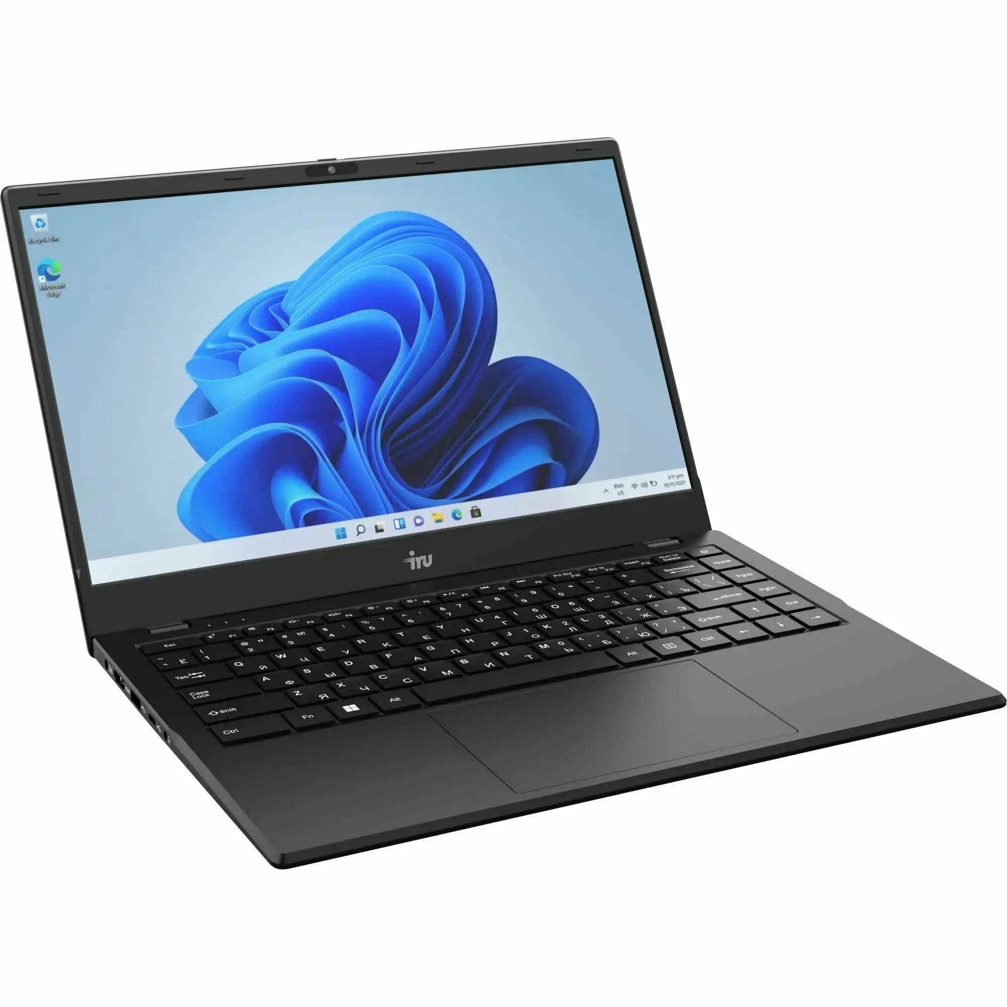Ноутбук IRU Planio 15ING Celeron N4500 8Gb SSD512Gb Intel UHD Graphics 15.6" IPS FHD (1920x1080) Windows 11 Pro 64 black WiFi BT Cam 6000mAh (2140838)