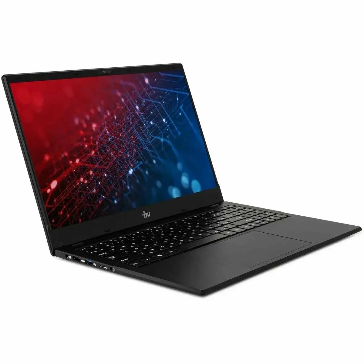 Ноутбук IRU Planio 15ING N-series N100 16Gb SSD512Gb Intel UHD Graphics 15.6" IPS FHD (1920x1080) Windows 11 Pro 64 black WiFi BT Cam 6000mAh (2140847
