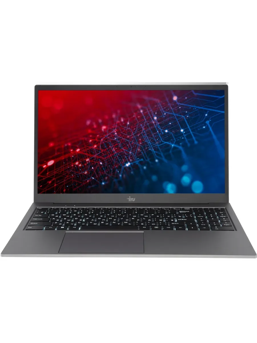 Ноутбук IRU Planio 15ING N-series N100 8Gb SSD256Gb Intel UHD Graphics 15.6" IPS FHD (1920x1080) FreeDOS black WiFi BT Cam 6000mAh (2058911)
