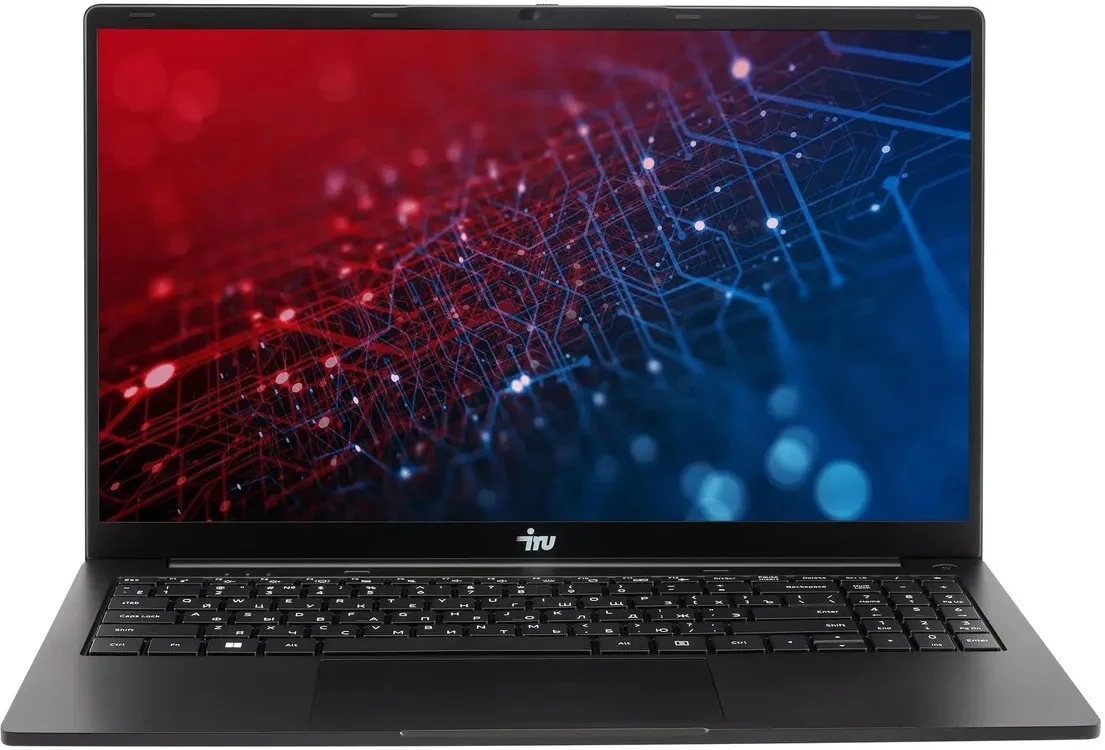 Ноутбук IRU Strato 15ALID4 Core i3 1315U 16Gb SSD512Gb Intel UHD Graphics 15.6" IPS FHD (1920x1080) без ОС black WiFi BT Cam 6000mAh (2168017)