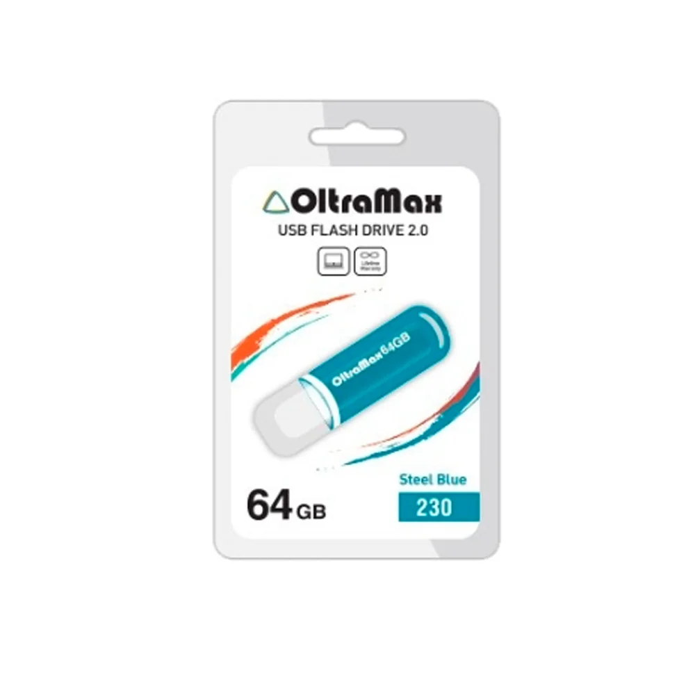 Флешка USB OltraMax 256Gb 230 Black 2.0 OM-256Gb-230 черный