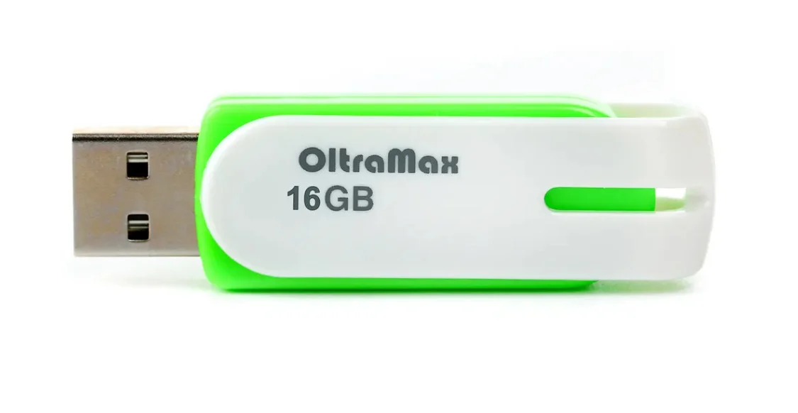 Флешка USB OltraMax OM-16Gb-220-зеленый