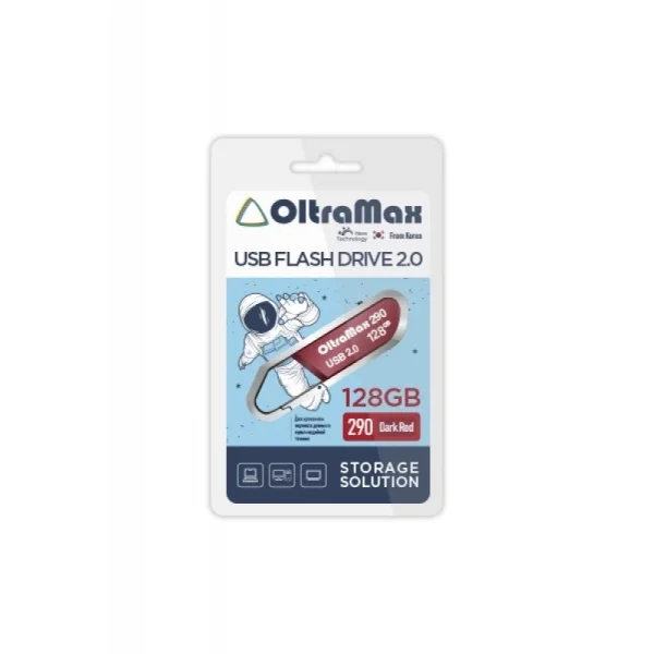 Флешка USB OltraMax OM-32 Gb-290-Dark красный