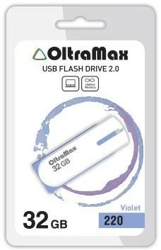 Флешка USB OltraMax OM-32Gb-220-фиолетовый