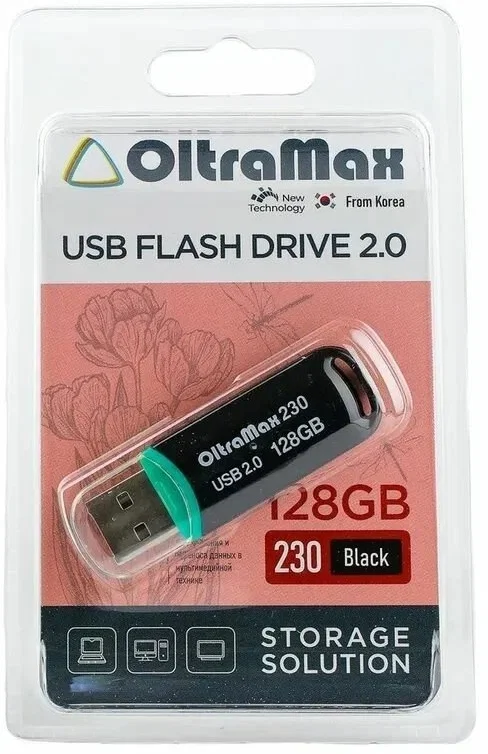 Флешка USB OltraMax OM-32Gb-230-св.синий