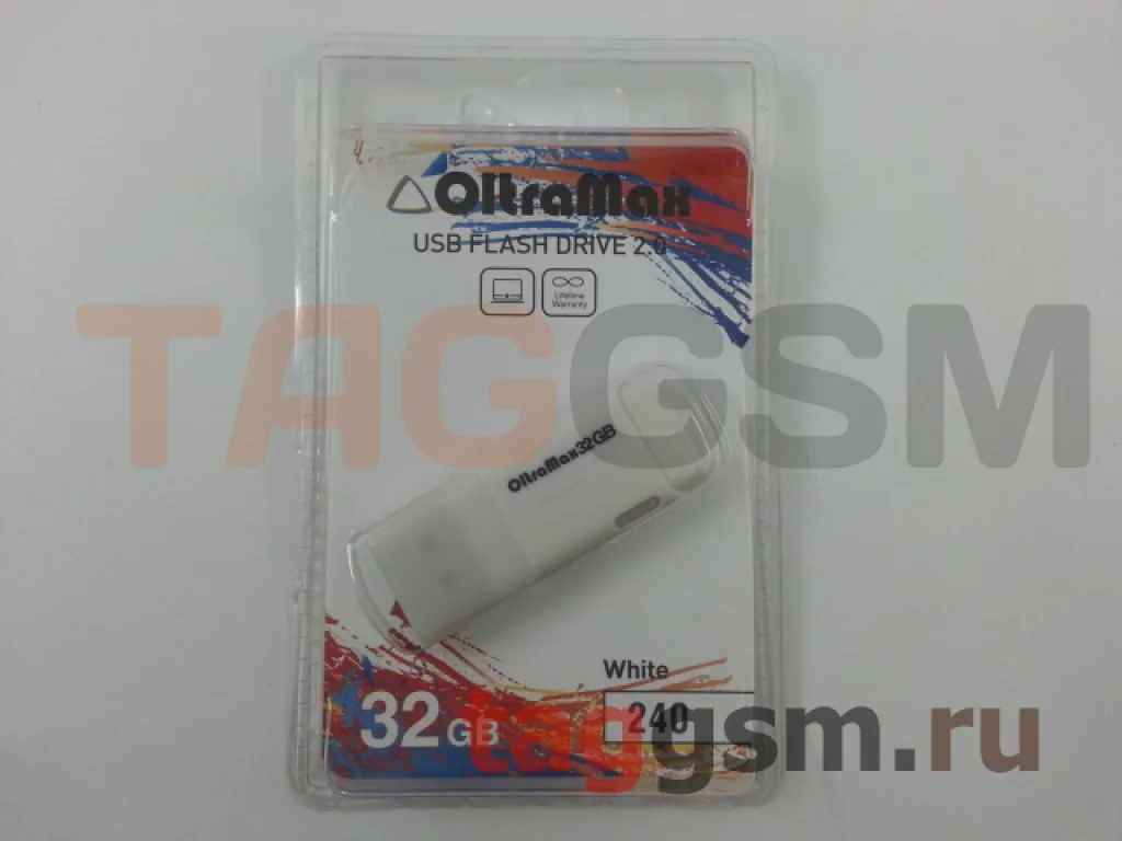 Флешка USB OltraMax OM-32Gb-240-белый