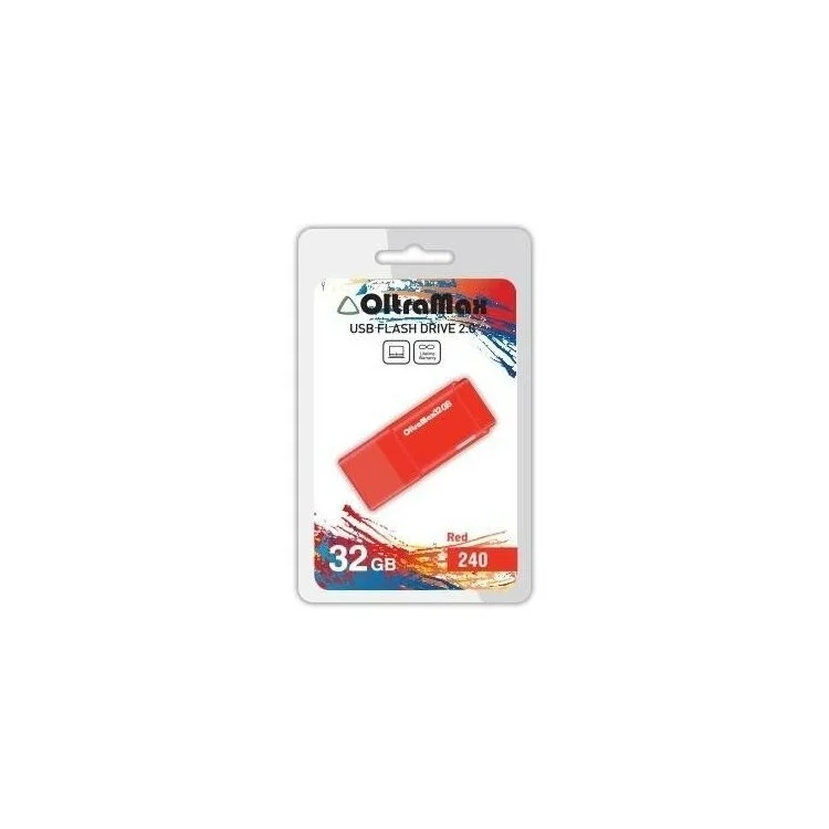 Флешка USB OltraMax OM-32Gb-240-красный