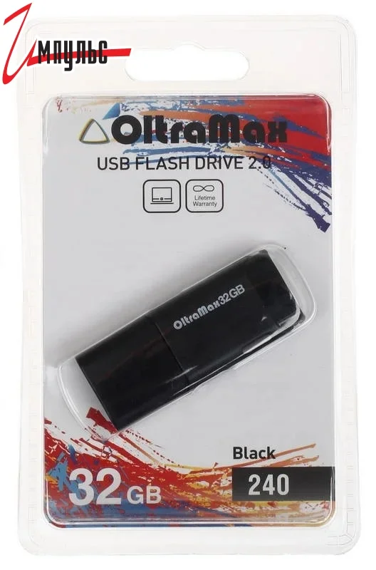 Флешка USB OltraMax OM-32Gb-240-черный