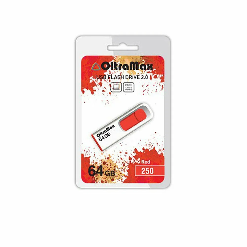 Флешка USB OltraMax OM-32Gb-250-красный