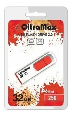 Флешка USB OltraMax OM-32Gb-250-красный