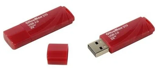 Флешка USB OltraMax OM-32Gb-310-Red