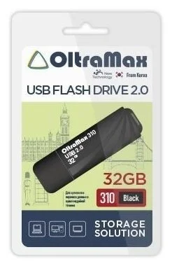 Флешка USB OltraMax OM-32Gb-310-черный