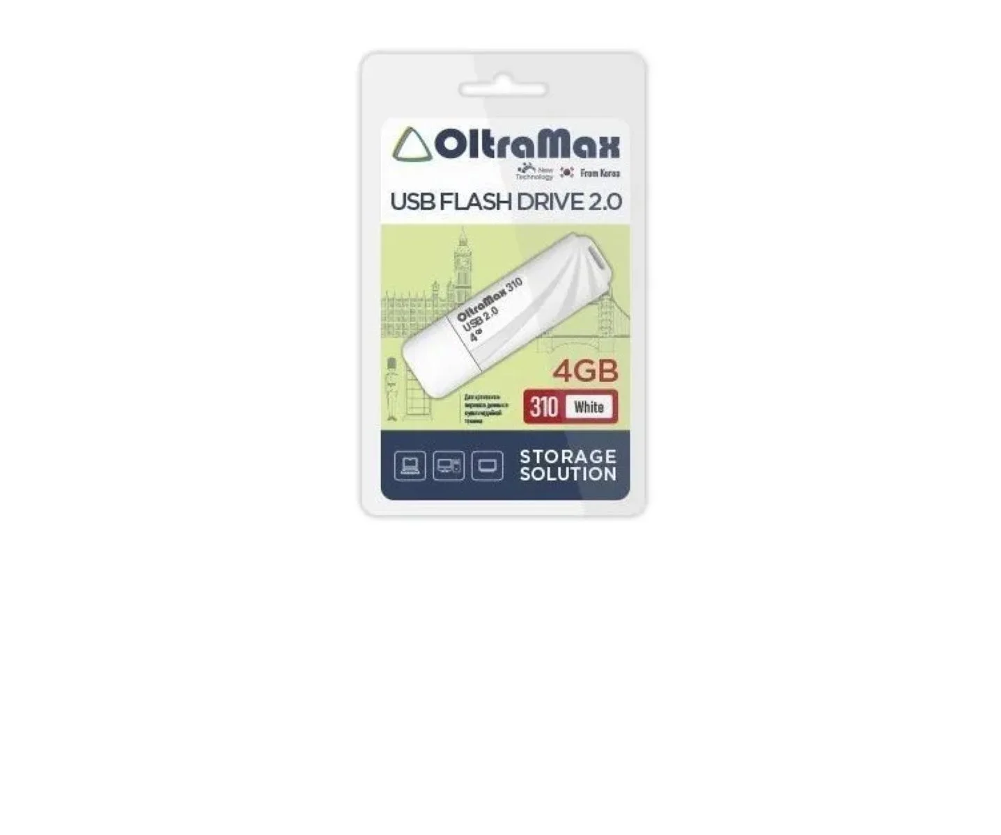Флешка USB OltraMax OM-32Gb-310-черный