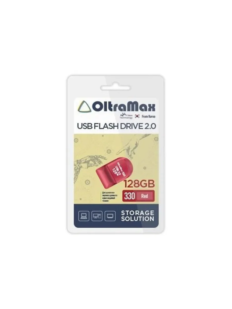 Флешка USB OltraMax OM-64 Gb-290-темно-красный