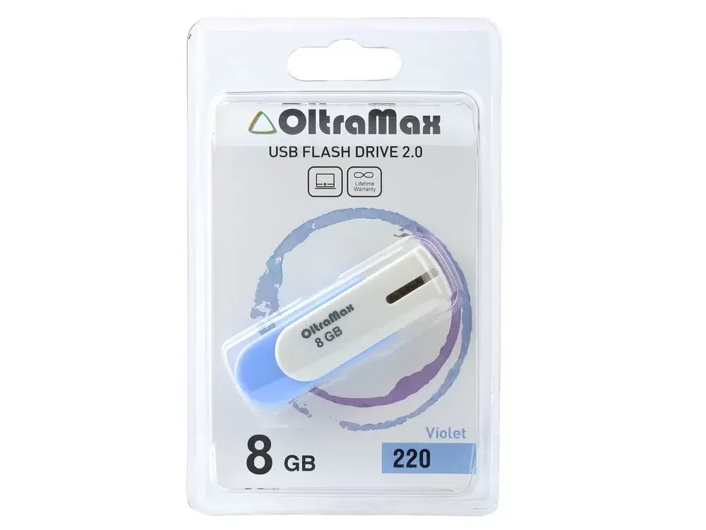 Флешка USB OltraMax OM-64Gb-220-фиолетовый