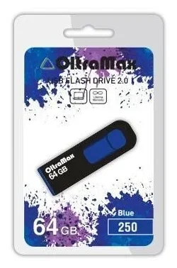 Флешка USB OltraMax OM-64Gb-250-синий