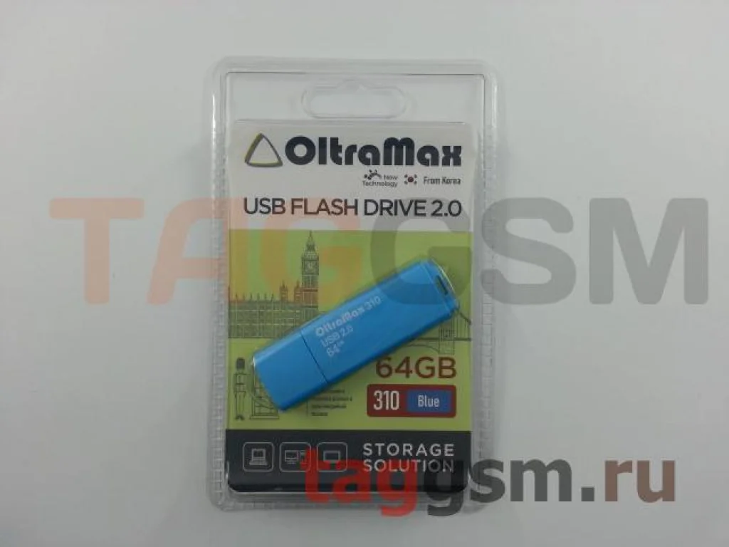Флешка USB OltraMax OM-64Gb-310-Blue