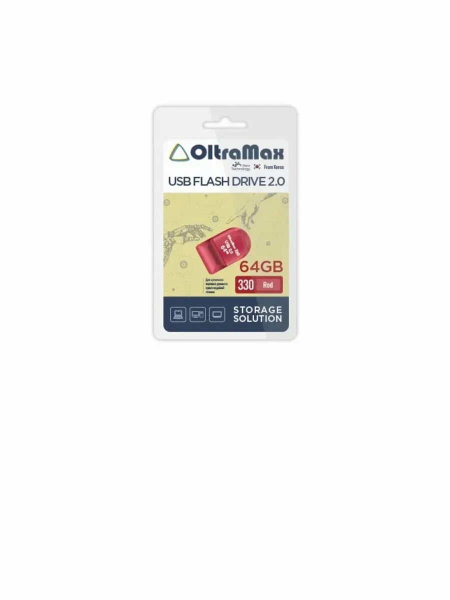 Флешка USB OltraMax OM-64Gb-310-Red