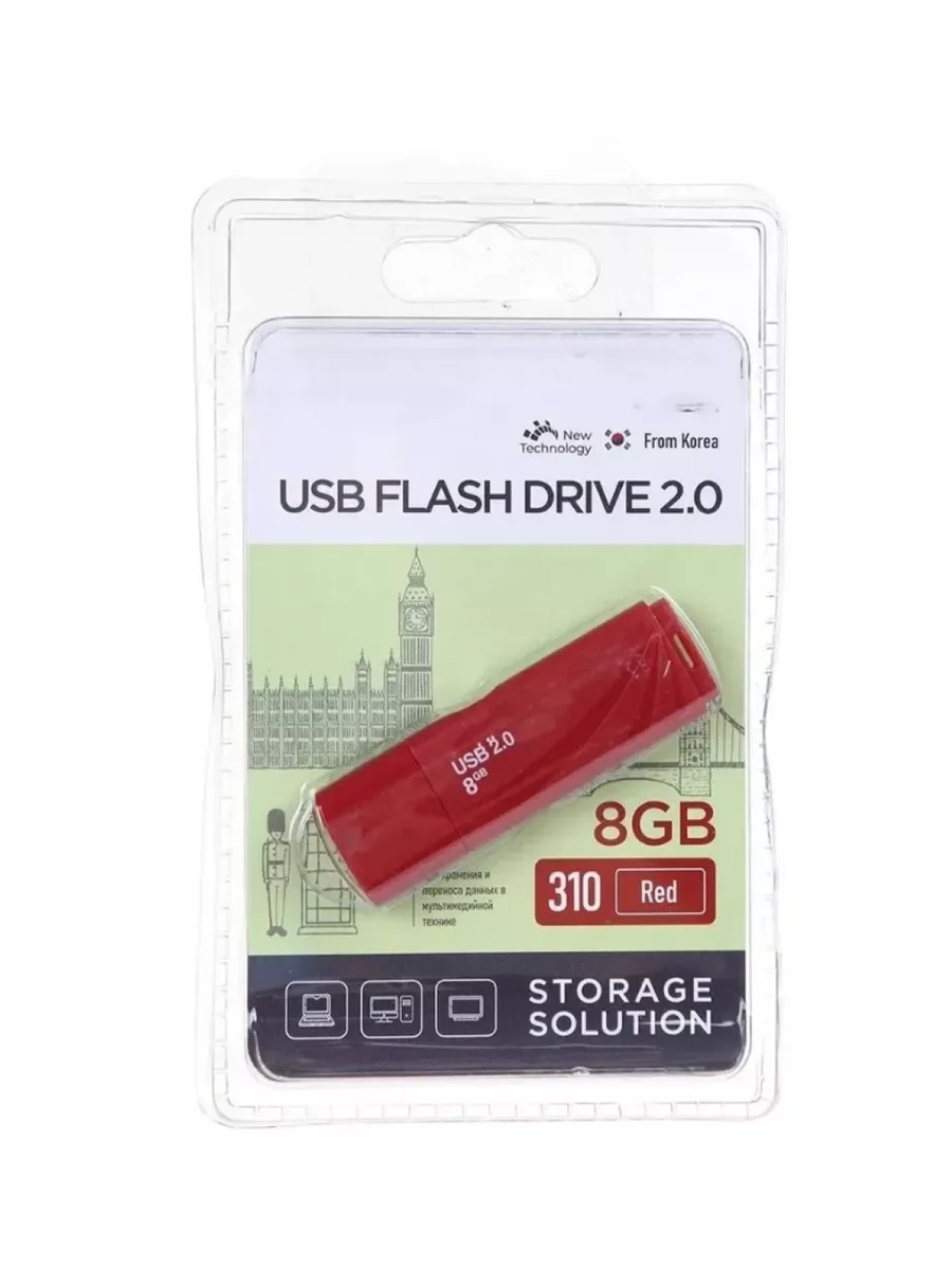 Флешка USB OltraMax OM-64Gb-310-Red