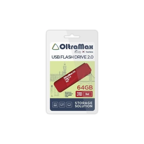 Флешка USB OltraMax OM-64Gb-310-черный
